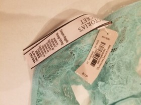 Victoria Secret DREAM ANGELS Lace Thong Panty New With Tags Sea Glass Green