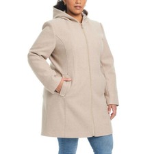Vince Camuto Ladies' Hooded Full-Zip Jacket, SIZE XXL COLOR TAN