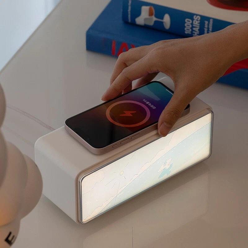 Genshin Impacto Belcebul Bluetooth Punto de Audio Luminoso Luz Nocturna Decoración Foto 2 de 3