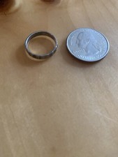 Vintage 925 Sterling Silver Rippled Band Ring Size 5