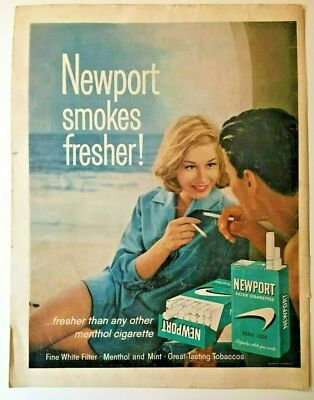 newport cigarette filters Vintage Ad Print Newport Filter Cigarettes, 