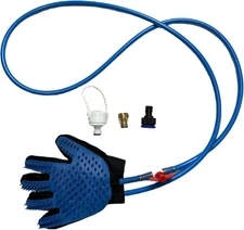 Dog Bath Brush Deluxe Sprayer & Scrubber Pet Shower Head Glove Upgraded