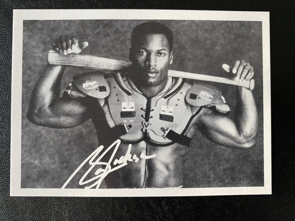 Bo Jackson Bat on Shoulders PROMO CARD 1990 Score #697 Facsimile