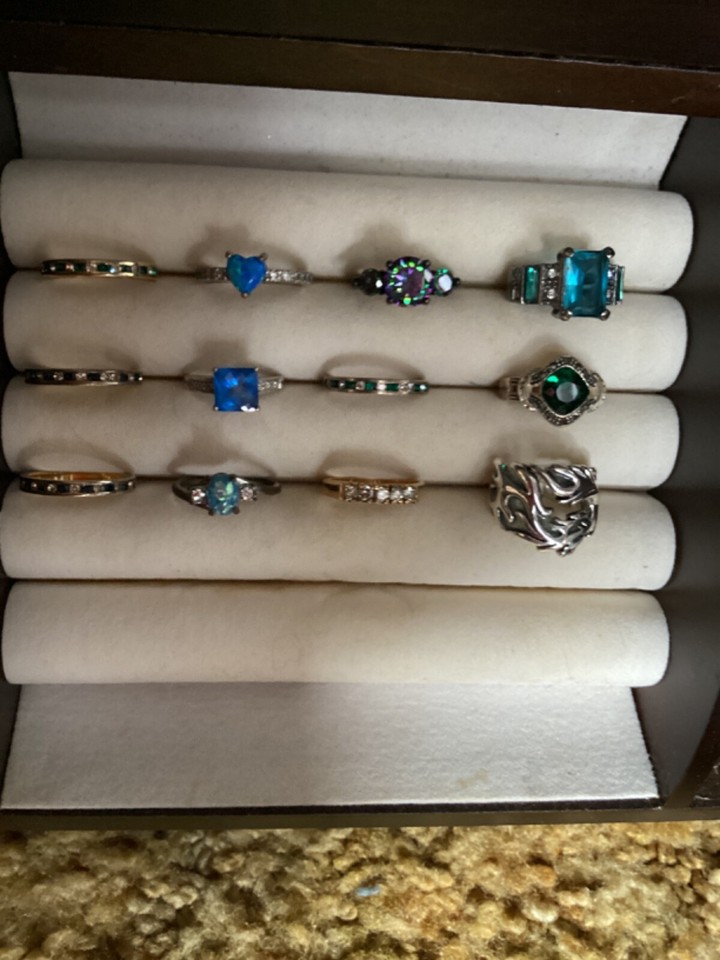 lot of 12 nice costume jewelry rings eBay