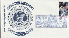 Space Cover: Apollo 11's 25 Anniversary - L.B.J. Space Center Stamp Club
