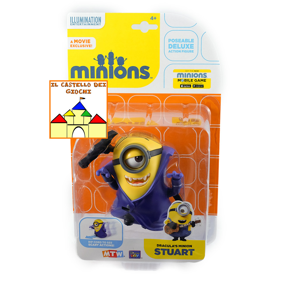 MINIONS - I Minion - Personaggio Deluxe 12cm DRACULA'S MINION STUART by MTW
