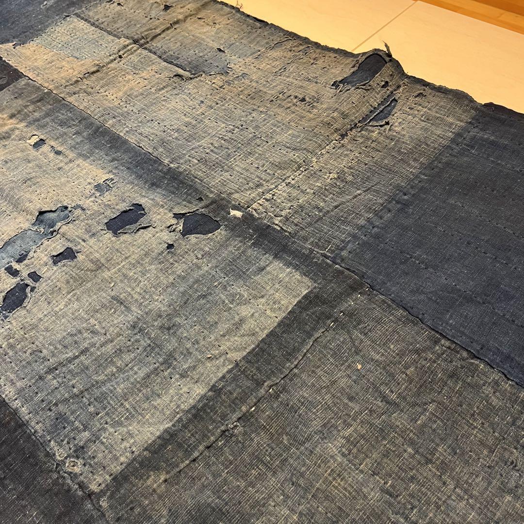 BORO Vintage Japanese Textile Aizome Indigo Blue 174×96cm A0222 | eBay
