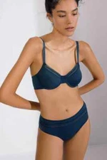 NWT Else Lingerie Nano Brief in French Navy Size S