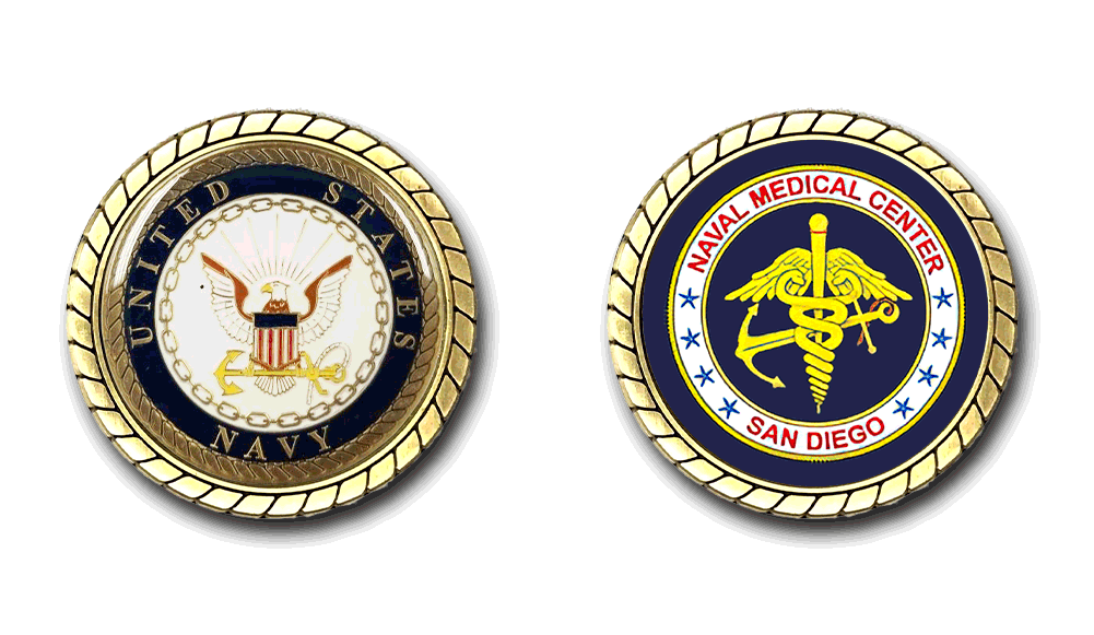 Naval Medical Center San Diego US Navy Challenge Coin Officially Licensed