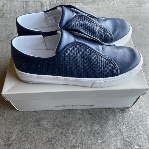 Marc Fisher Wsuwane Buty Damskie Rozmiar 9.5 Ciemnoniebieskie Sneakersy mfSanela3 - Zdjęcie 1 z 6