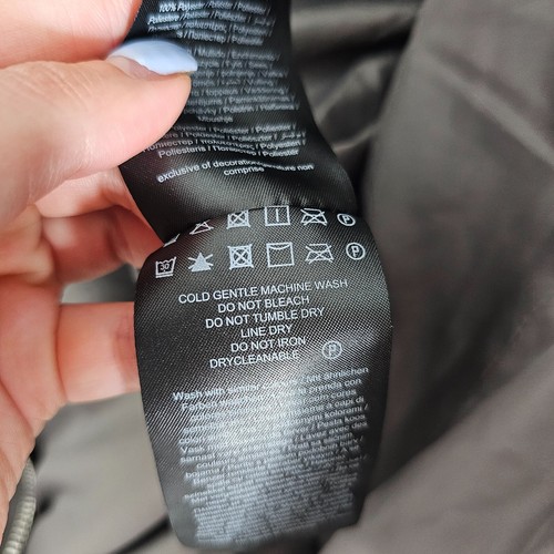 ONLY Women’s Onlgabi Oversized Long Nylon Coat Jacket Grey Size M - Picture 13 of 18