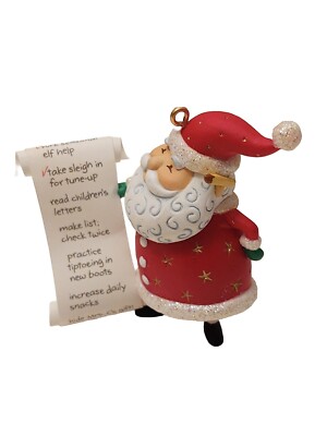 Hallmark Keepsake 2004 So Much To Do! Santa's To Do List Ornament