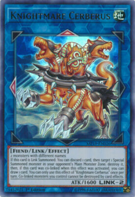 *** KNIGHTMARE CERBERUS *** 1ST EDITION ULTRA RARE MP19-EN026 YUGIOH!
