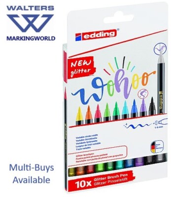 Edding 1340 Glitter Art Brush Felt Tip Pen Glitter Craft Pens