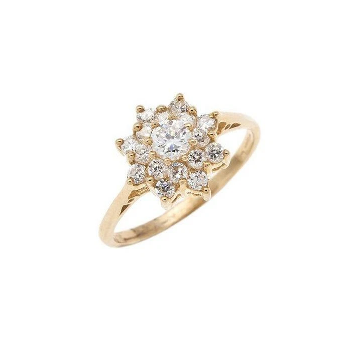 Cubic zirconia shop 9ct gold rings