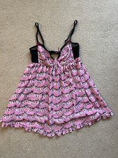 Betsey Johnson Intimates Babydoll Slip Dress Pink Bows