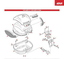 Z1384R SCHLOSSFEDER und STAHLKUGEL für GIVI ...