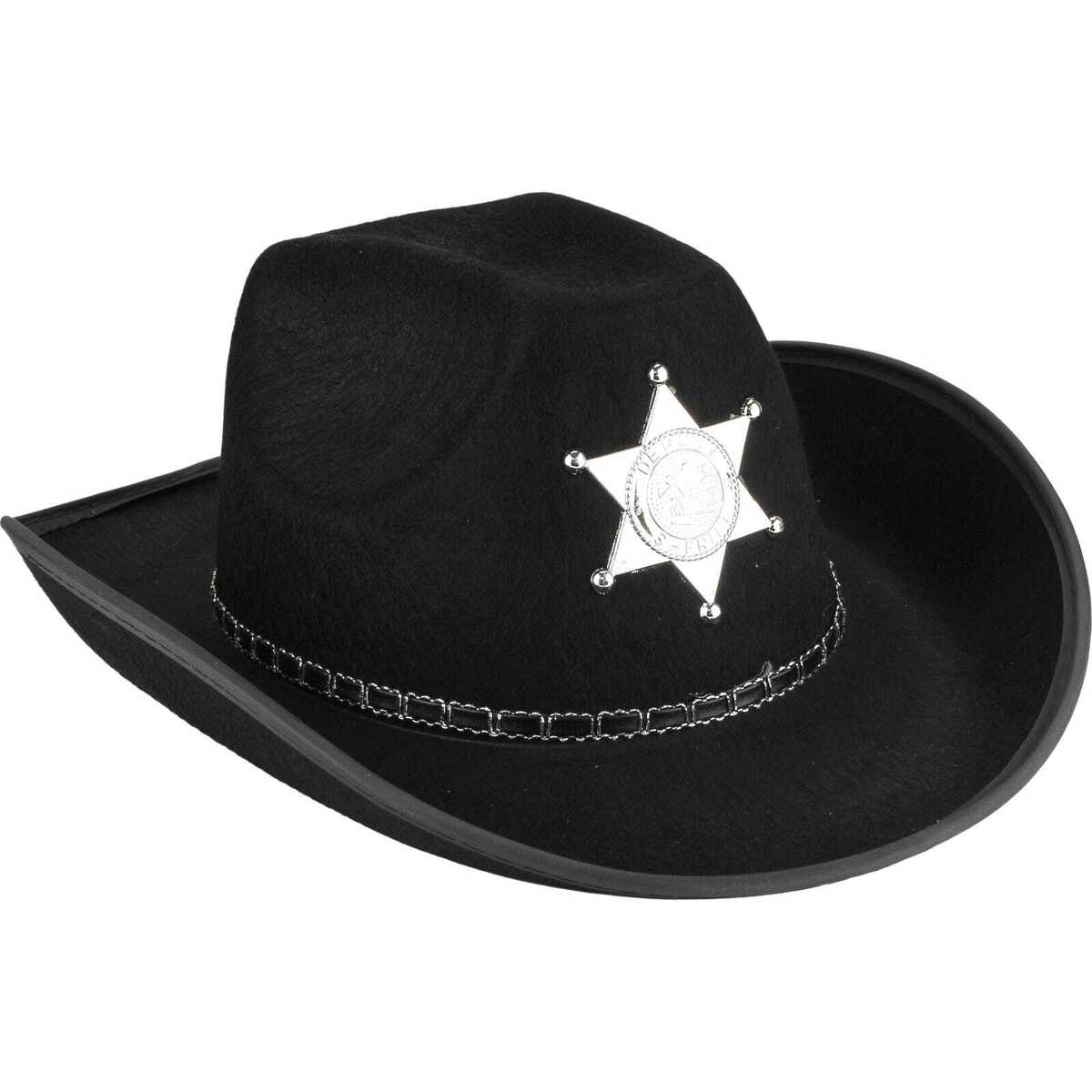 Police Hat Adult Felt Black Police Hat Adult Felt Black