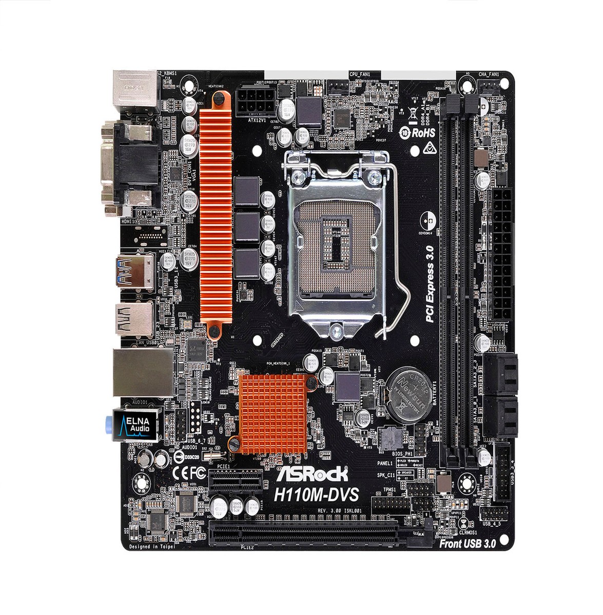 ASRock H110M-DVS 中華魔改CPU DDR4 2133 8GB×2 100% Tested FOR ASROCK H110M-DVS R3.0 Small Chassis Motherboard