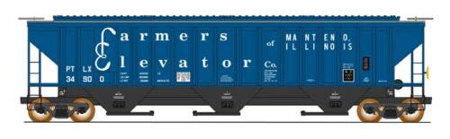 Spur N 4750 3-Bay Covered Hopper - Farmers Elevator #34903 - IMRC #653105-05 - Bild 2 von 2