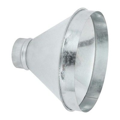 PATIKIL 12'' to 4'' Galvanized Steel Round Duct Reducer for HVAC