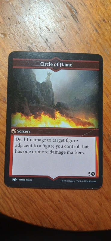 MTG: Arena of the Planeswalker  Replacement Spell Card - Circle of Flame