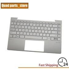 New Palmrest Upper Case w/Backlit Keyboard Silver For HP ENVY 13-BA Series