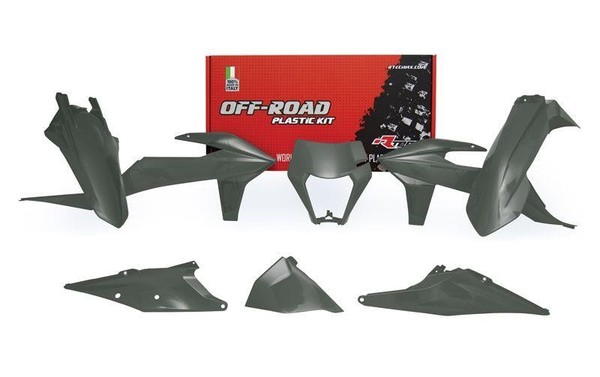 Rtech Plastikkit Passt An KTM EXC EXC-F XC-W 125 250 300 350 450 500 20-23 Grau-image