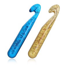 2 Pcs 25mm Crochet Hook,Large Crochet Hook for Chunky Yarn,Big Crochets Hooks...