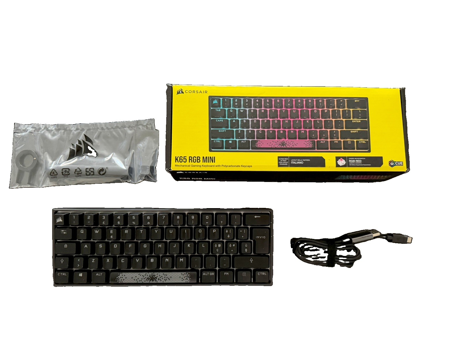 Tastiera Meccanica Corsair K65 RGB Mini - Layout Italiano