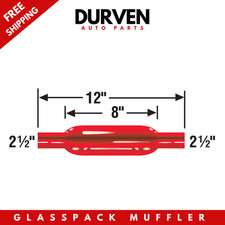 Cherry Bomb 87522cb Glasspack Muffler 2.5 Inch In Out 12 Inch Universal Exhaust