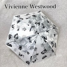 Vivienne Westwood Folding Umbrella 55cm Iconic Design Pre-owned with Bag