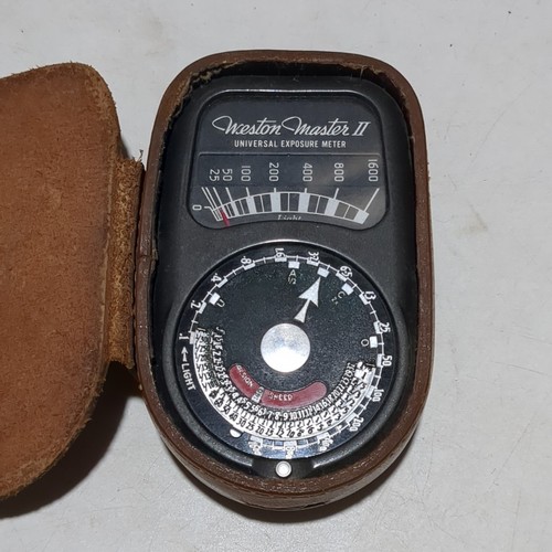 Vintage 1950's Weston Master II Universal Exposure Meter with Leather Case & IM - Picture 2 of 7