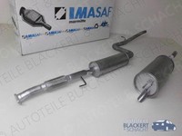 Imasaf Auspuff Set Ab Kat für Fiat Doblo 1.6 Natural Power 2002- | MSD + ESD