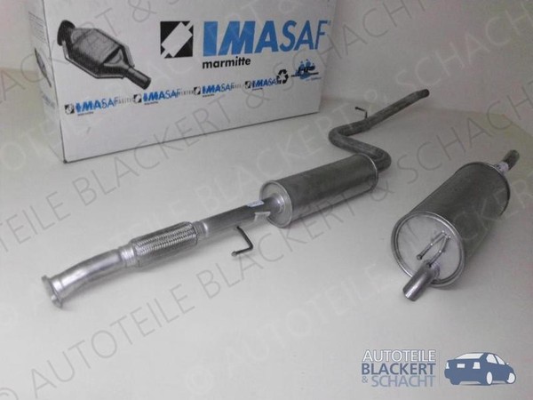 Imasaf Auspuff Set Ab Kat für Fiat Doblo 1.6 Natural Power 2002- | MSD + ESD-image