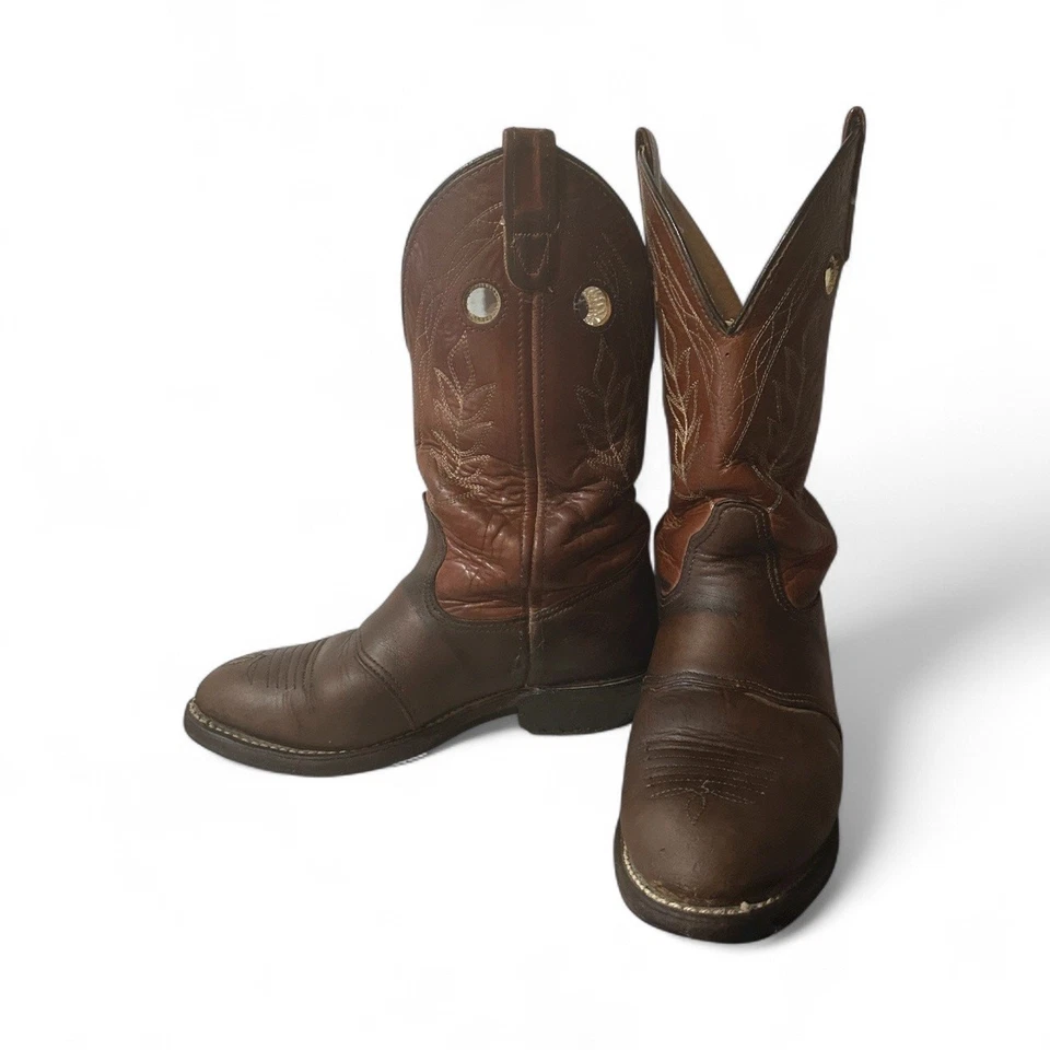 Двойной H 5154 Sz 7 W кожаный тянуть отверстия ковбой езды работы фермы Chore загрузки женщины - Изображение 3 из 4