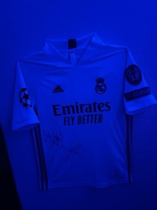 Adidas Real Madrid Emirates Fly Better Signed Jersey Mbappé UCL
