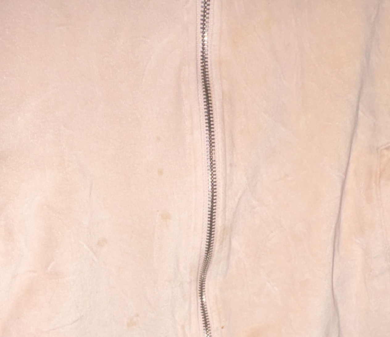 bebe Light Pink Zip Basic Jacket M Embroidered St… - image 6