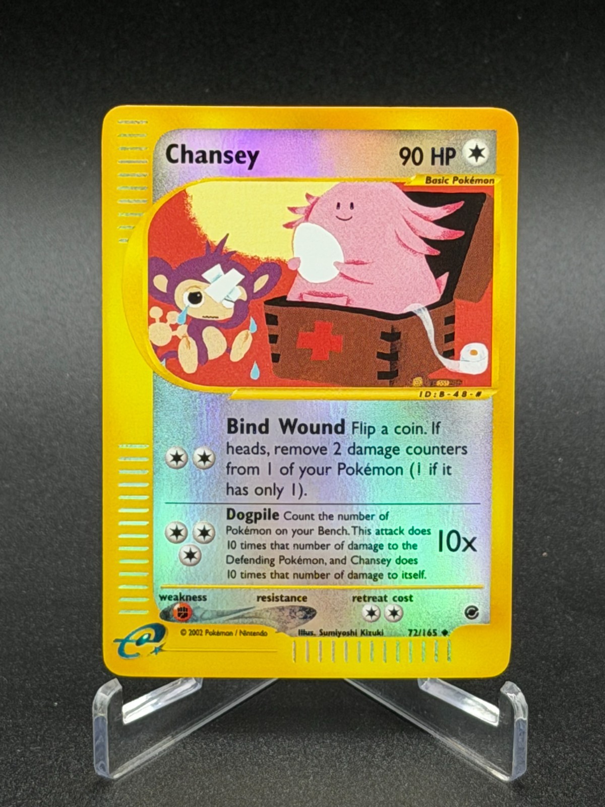Chansey 72/165 - Reverse Holo Expedition Base Set Near Mint Pokemon Single Card