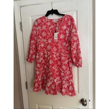 Milly Brielle Tournesol Eyelet Dress HDX coral Women  s size 8