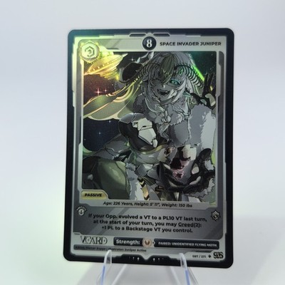 Gamersupps Vcard Divine Chaos Juniper 1st Edition Holo Power 8 Vtuber