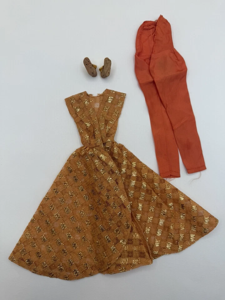 Barbie #946 vintage cena a las ocho 1963 conjunto completo con zapatos Foto 2 de 4