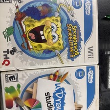 SpongeBob SquigglePants - uDraw (Nintendo Wii, 2011) Bundle