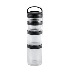 Stackable Snack Containers for Kids and Adult, 4 Stackable Snack Cups for2669