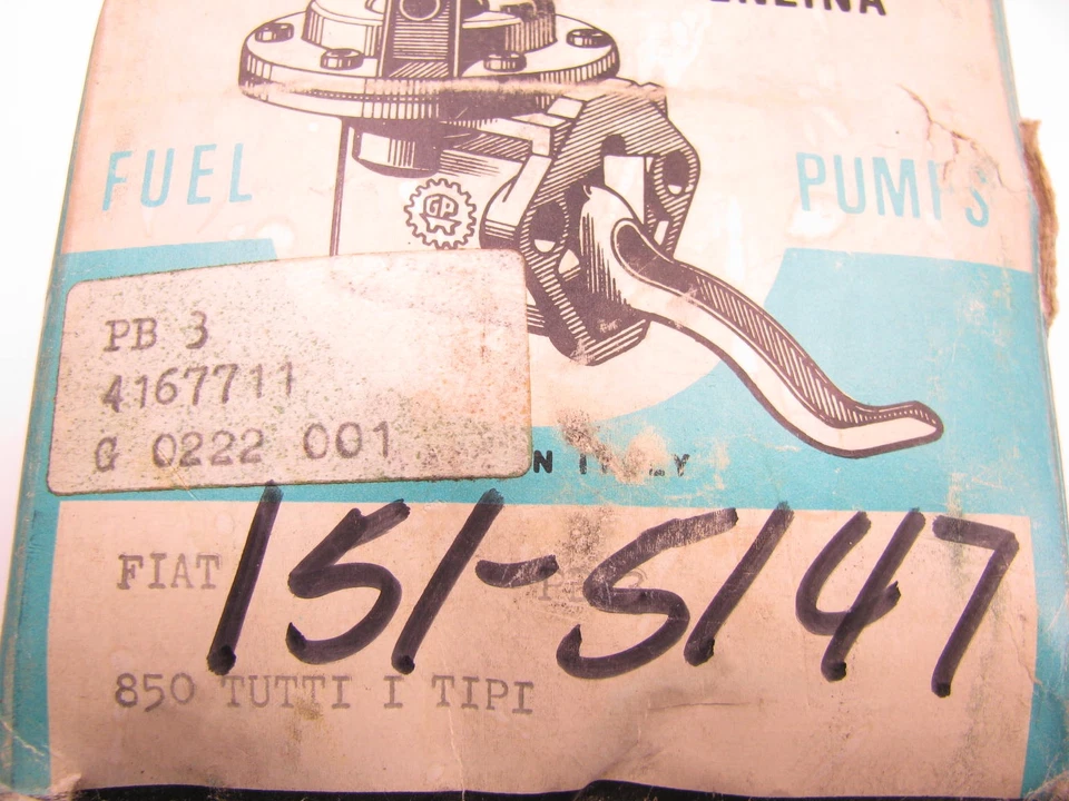 Bomba de combustible mecánica Italia 4167711 1964-75 Fiat - 850 Siata Spring Moretti Sport Foto 4 de 4