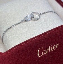 Cartier LOVE Necklace 18ct White Gold Ladies Interlocking Pendant 2026 Service