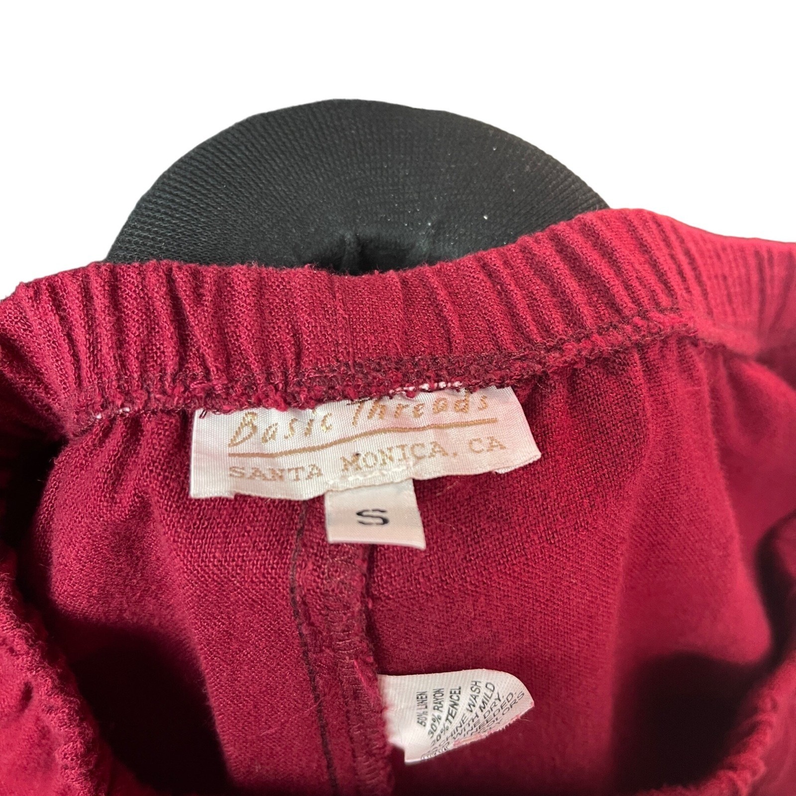 Basic Threads Womens Red Button Front Skirt Set L… - image 6