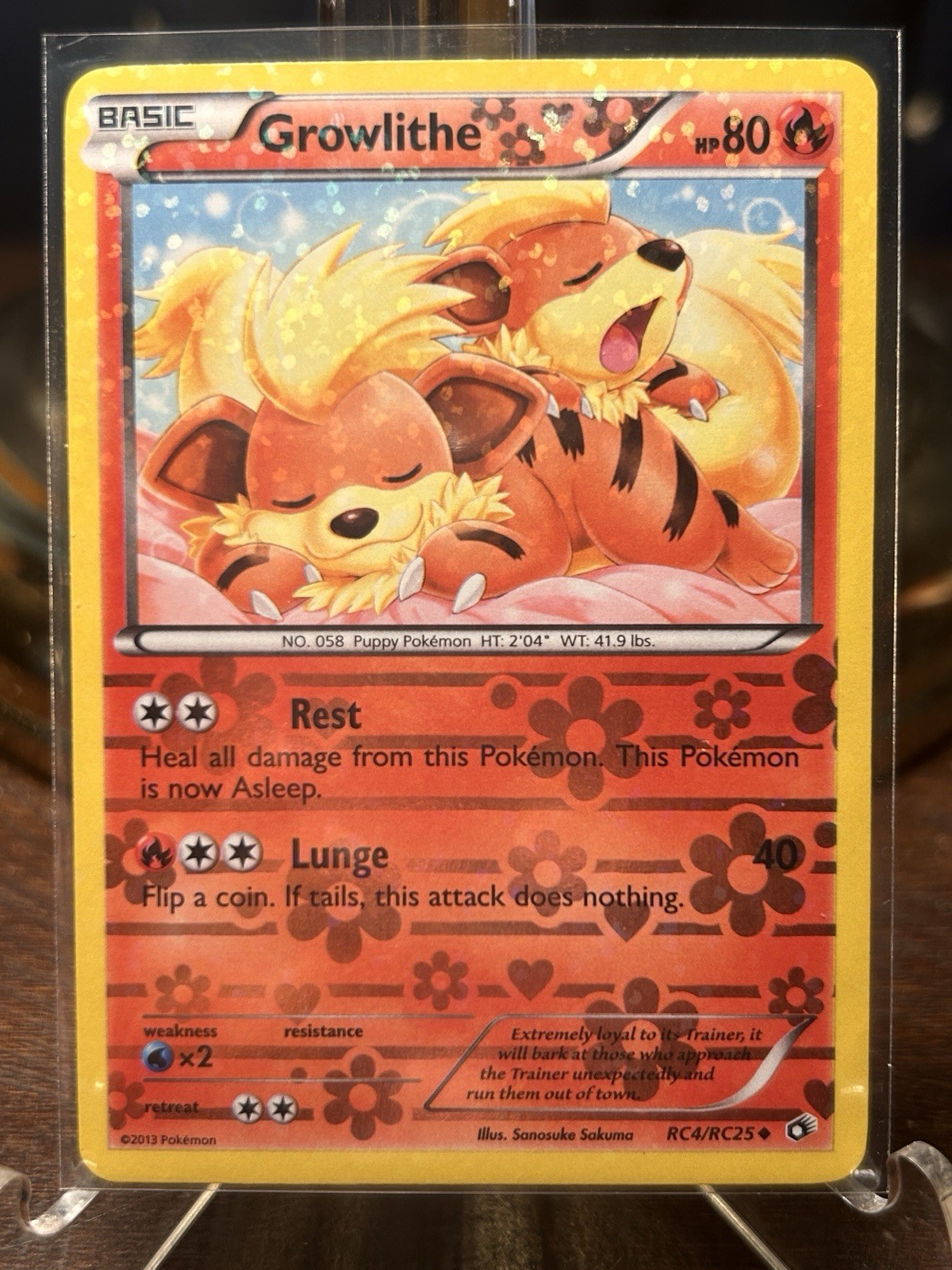 Growlithe Holo RC4/RC25 Legendary Treasures: Radiant Collection LP - Pokemon TCG