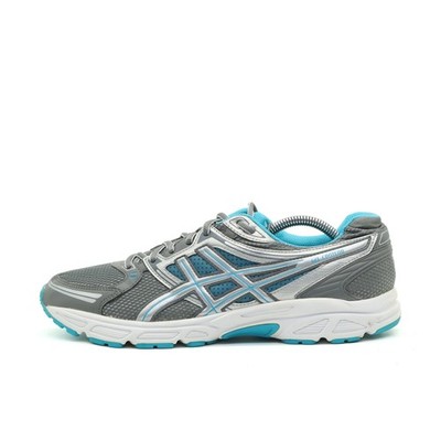 ASICS Herren GEL-Contend 4 Sneaker Silber/Blau Synthetik, GEL Laufschuh EU 44.5