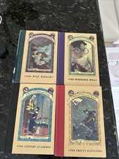 Lot of x3 Lemony Snicket's A Series of Unfortunate Events First Editon Books 4-7